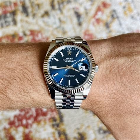 rolex datejust 41 blue ราคา|Rolex Datejust 41 price.